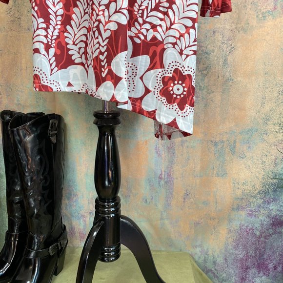 NWOT๐Tunic -- Asymmetrical Short Dress Polka Dots - Picture 8 of 15